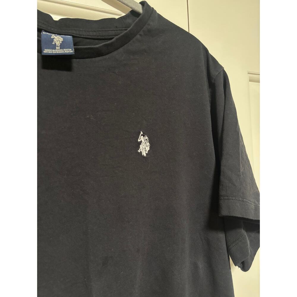 U.S. Polo Assn. Black Logo Crew Neck T-Shirt M - Picture 4 of 6
